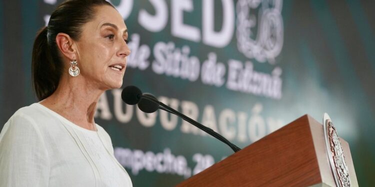 Tren Maya se diversifica - Sheinbaum y AMLO calculan presupuesto para operar viajes de carga en ferrocarril maya