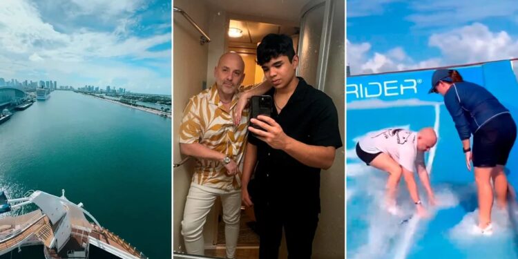 Las espectaculares vacaciones de José María Muscari y su hijo en un crucero por el Caribe: “Un sueño hecho realidad”