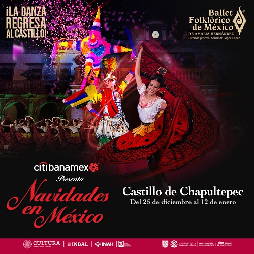 Celebrar navidades en México con tradiciones decembrinas en el Castillo de Chapultepec