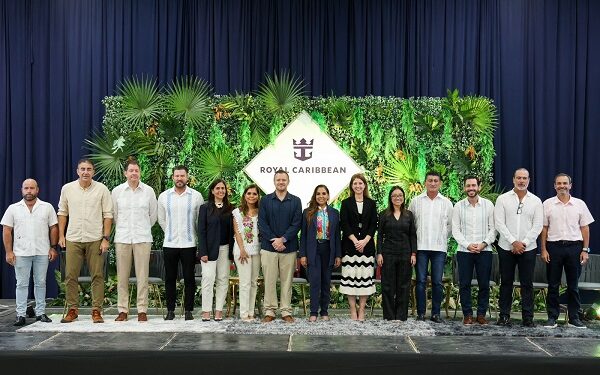 Encabeza Mara Lezama anuncio de 600 mdd en inversión de Royal Caribbean Group para el redesarrollo del puerto en Mahahual