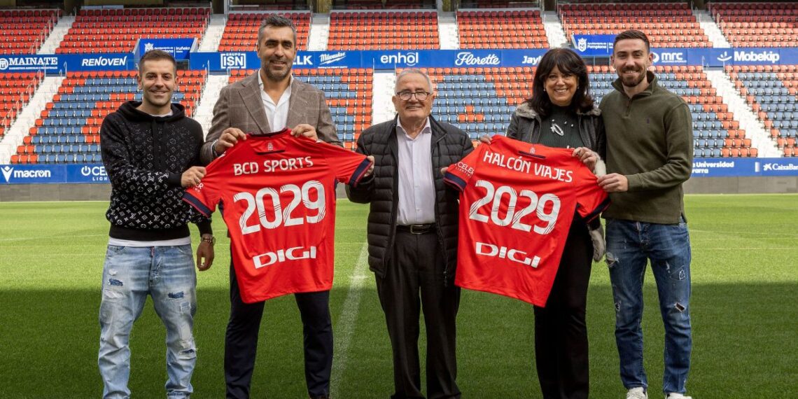 CA Osasuna renueva el patrocinio de BCD Sports como agencia de viajes hasta 2029
