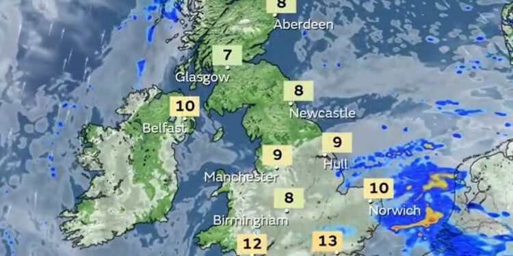 Clima en el Reino Unido: caos en los viajes el lunes por la mañana en medio de fuertes lluvias y temperaturas bajo cero mientras las líneas ferroviarias están bloqueadas, pero el sol está saliendo
