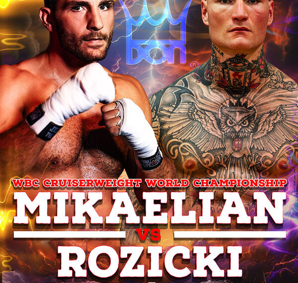 Noel Mikaeljan otra vez se retira de su defensa WBC del crucero ante Ryan Rozicki