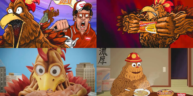 Dentsu Creative Brasil promociona Yakissoba U.F.O. Galinha Caipira para Nissin Foods