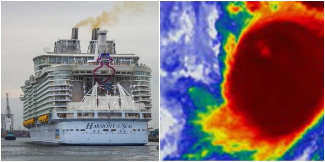 Pasajeros de un crucero sienten la fuerza de los vientos del huracán Milton y captan algunas imágenes de la tormenta