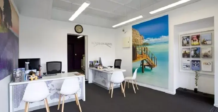 Oficina de una agencia de viajes