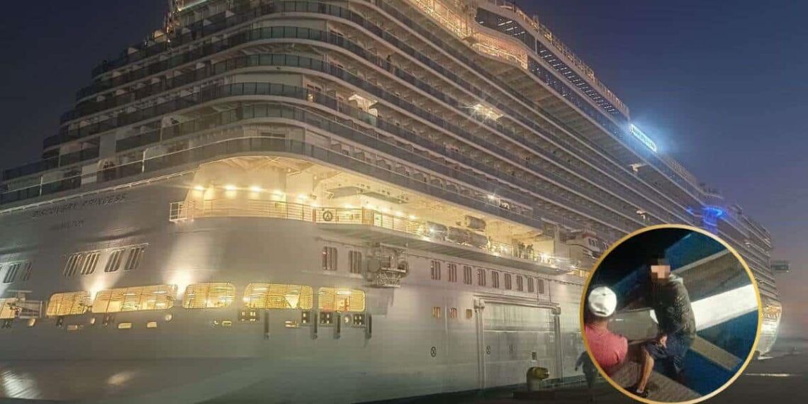Marina rescata a pescador tras volcar lancha al paso de un crucero en Mazatlán