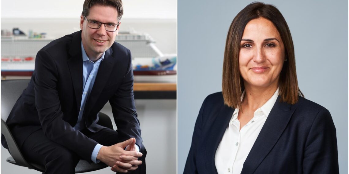 Kevin Bubolz y Sonia López, de Norwegian Cruise Line.