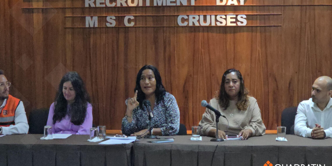 Presenta Abelina feria de reclutamiento de empresa de cruceros