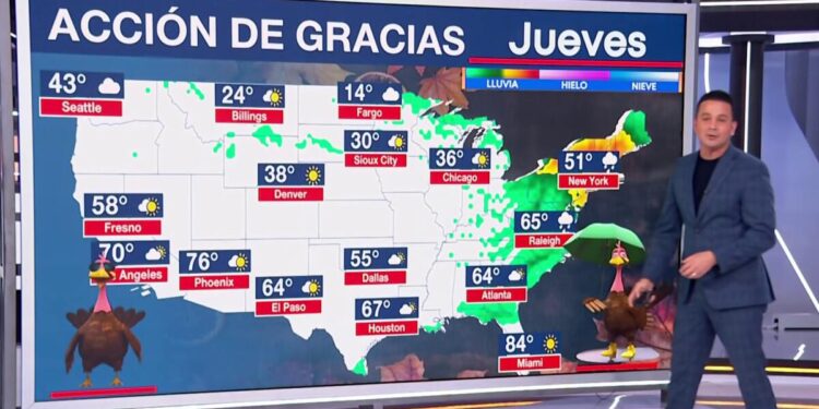Una tormenta afectará los viajes por Thanksgiving de costa a costa. Este será el peor día