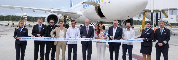 Tulum se conecta con Alemania en histórico vuelo directo de la aerolínea Discover Airlines