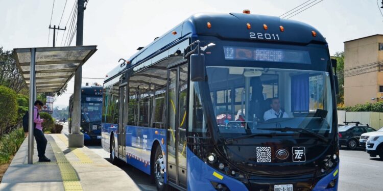 El Trolebús de avenida Aztecas ha realizado más de 4 millones de viajes desde su puesta en operación. (Foto: especial)