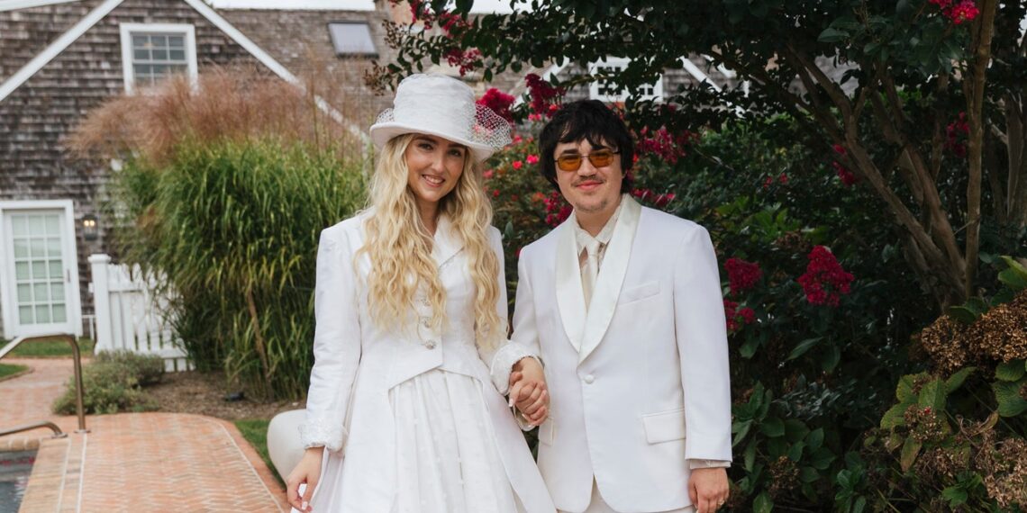 The Bride Wore a Piece of “Wacko Fashion History” for Her Queer Hamptons Wedding