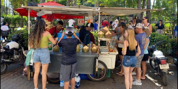 Mazatlán luce lleno de turistas con la llegada de cerda de 8 mil personas a bordo de cruceros