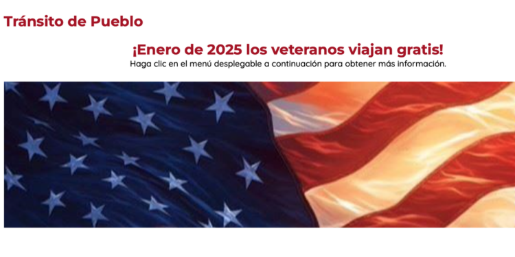 Viajes viales gratis para los veteranos en Pueblo