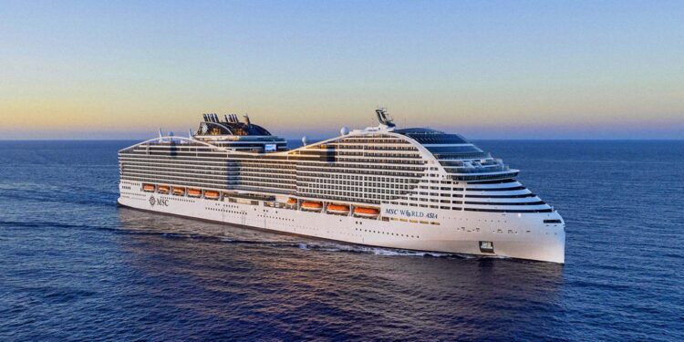 MSC Cruceros situará el crucero World Asia en Barcelona en 2026
