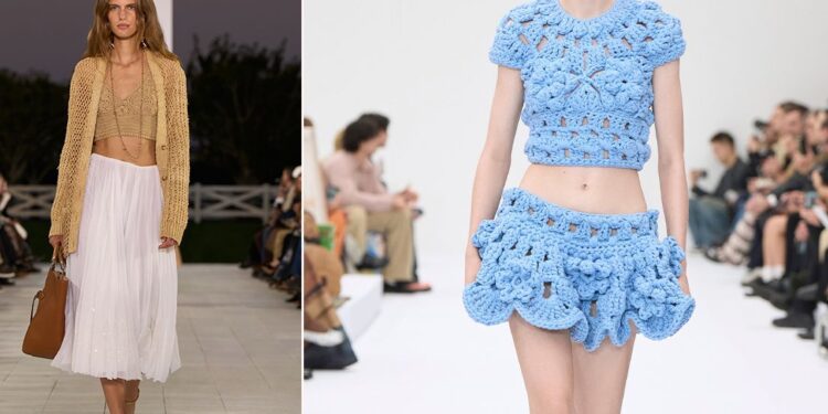 Cómo llevar blusas boho de crochet en tendencia de Primavera-Verano 2025