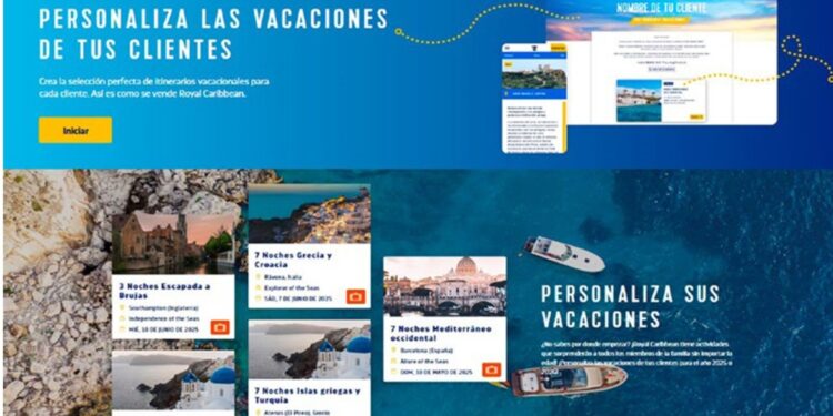 Royal Caribbean lanza nueva herramienta digital para agentes de viaje