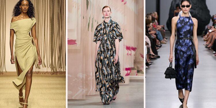 Cómo son los vestidos boho en tendencia para llevar en Primavera-Verano 2025 según las pasarelas