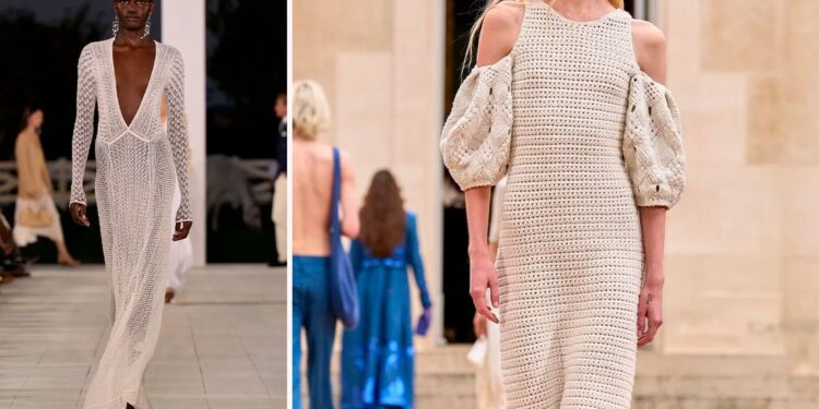 Cómo son los vestidos boho de crochet para llevar en Primavera-Verano 2025