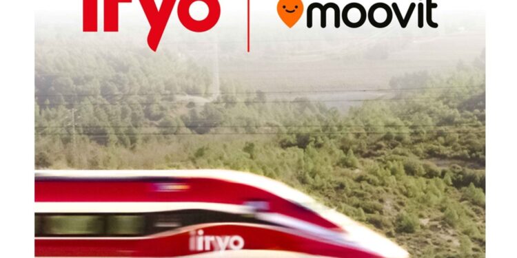 iryo y Moovit facilitarán la planificación y el pago de viajes a pasajeros en España