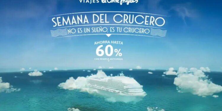 El Corte Inglés lanza una campaña para viajes en crucero con descuentos de hasta el 60% y nuevos itinerarios