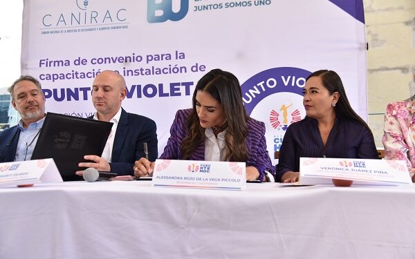 Alessandra Rojo de la Vega y la industria restaurantera anuncian 186 nuevos puntos violeta en la Alcaldía Cuauhtémoc