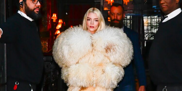 Anya Taylor-Joy Peacocks Around New York City