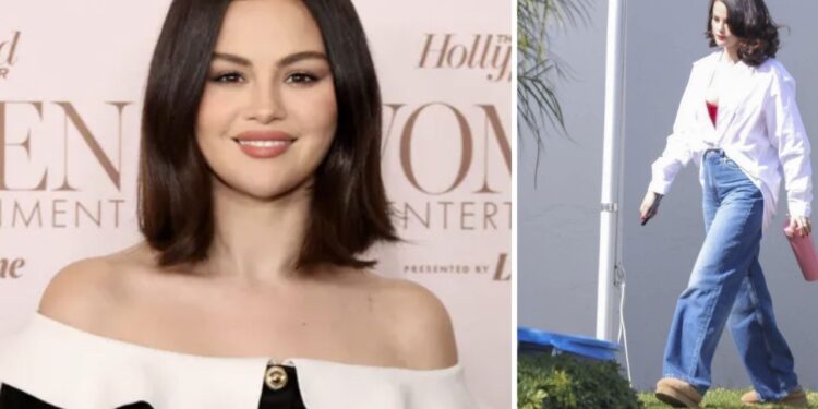 Selena Gomez lleva los mejores baggy jeans para Primavera-Verano 2025 en su nuevo video musical junto a Benny Blanco