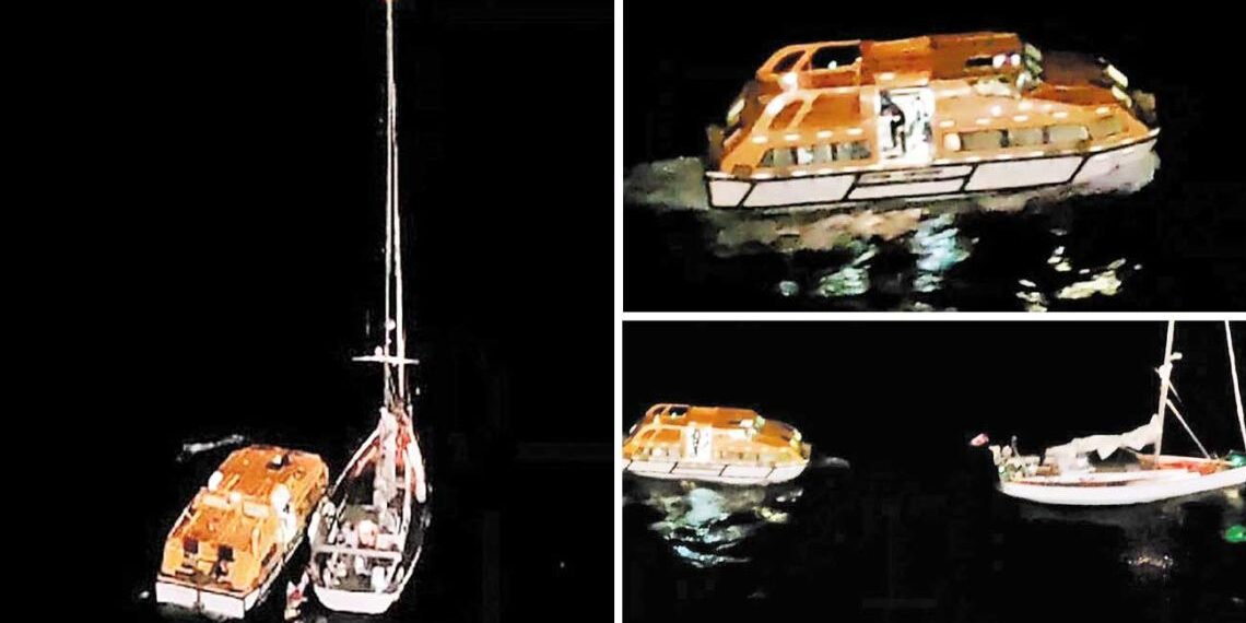 Un barco a la deriva y un rescate en alta mar