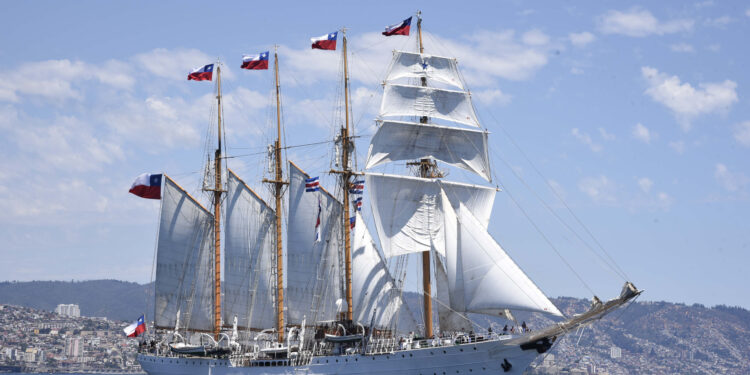 El BE-43 Esmeralda de la Armada de Chile visitará Hawaii, Osaka, Shangai, Yakarta, Sidney y Papeete en su crucero 2025