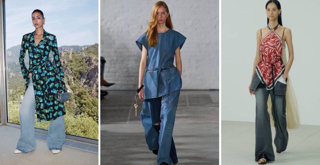 Las blusas más bonitas para lucir con jeans acampanados en primavera 2025, según tendencias