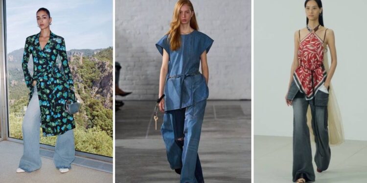 Las blusas más bonitas para lucir con jeans acampanados en primavera 2025, según tendencias