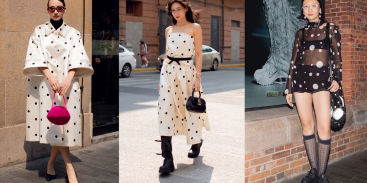 Blusas, faldas, camisas y vestidos con lunares y puntos a la moda en Primavera-Verano 2025