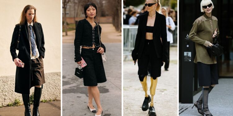 Cómo llevar bermudas formales en looks de oficina esta Primavera-Verano 2025