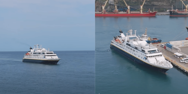 Crucero National Geographic Orion arribó por primera vez al Puerto de Santa Marta