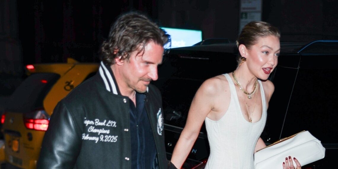 Gigi Hadid and Bradley Cooper Celebrate Her 30th Birthday in Coordinating Leathers
