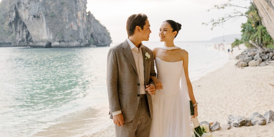 Alex Rendell and Jenny Charoenchitmun’s Wedding at a Thailand Resort Ended With a Reception in a Seaside Cave