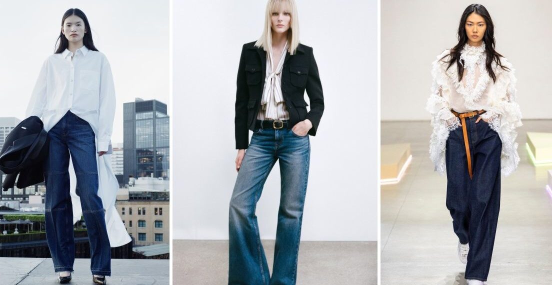 Estas son las blusas blancas más bonitas para llevar con jeans de mezclilla oscura en abril 2025