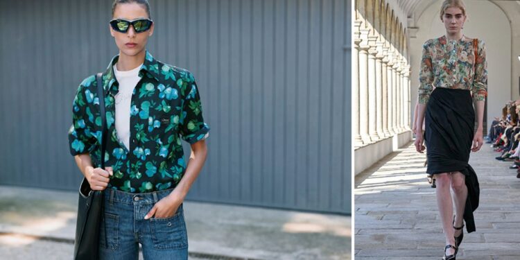 Las camisas estampadas de flores más bonitas (y en tendencia) para llevar en Primavera-Verano 2025