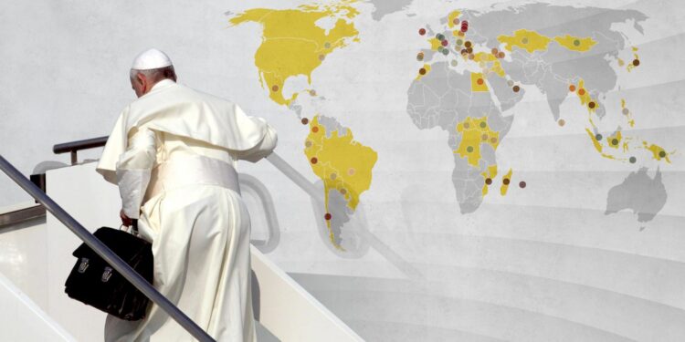 Los viajes del papa Francisco: todos los países