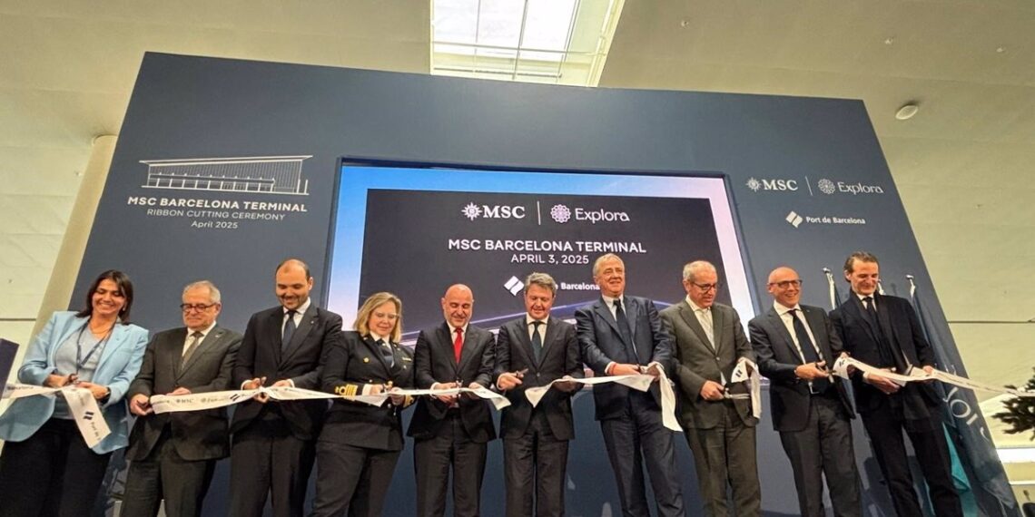 MSC Cruceros inaugura su terminal en Barcelona apostando por la "descarbonización y sostenibilidad"
