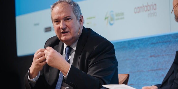 Jordi Hereu durante su intervención en el IV foro