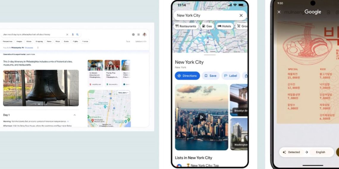 Google lanza nuevas herramientas de planificación de viajes