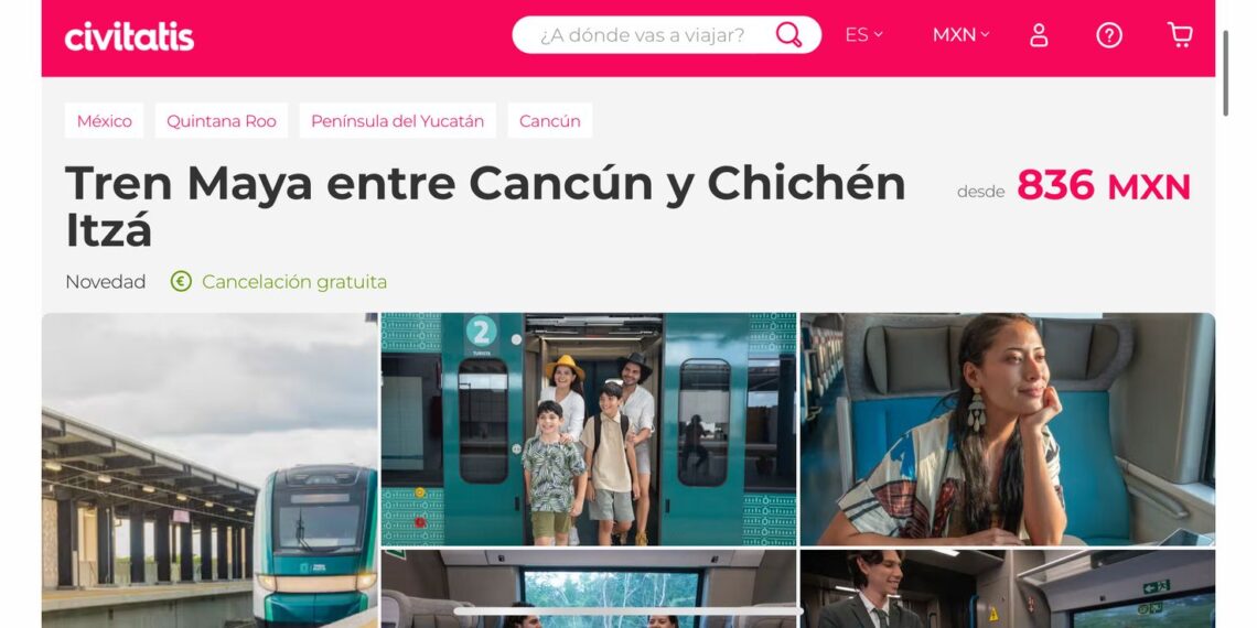 Amplían opciones de compra de boletos para viajar en el Tren Maya
