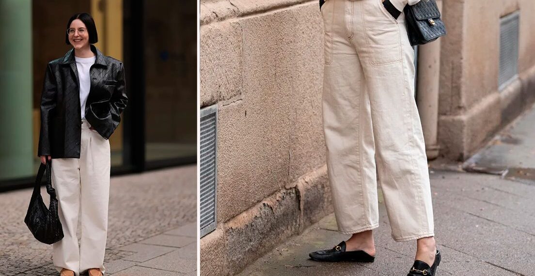 7 Ideas de estilo para llevar mocasines con jeans blancos en Primavera-Verano 2025