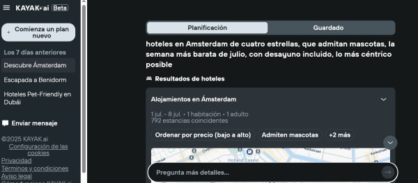 Kayak fusiona las metabúsquedas de viajes con la IA de OpenAI
