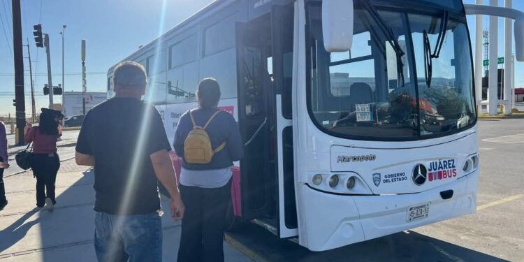 Destaca De la Peña que en su primer año el JuárezBus brindó 15 millones de viajes y anuncia que acelerarán el paso para "jubilar" unidades chinas de Corral en la capital
