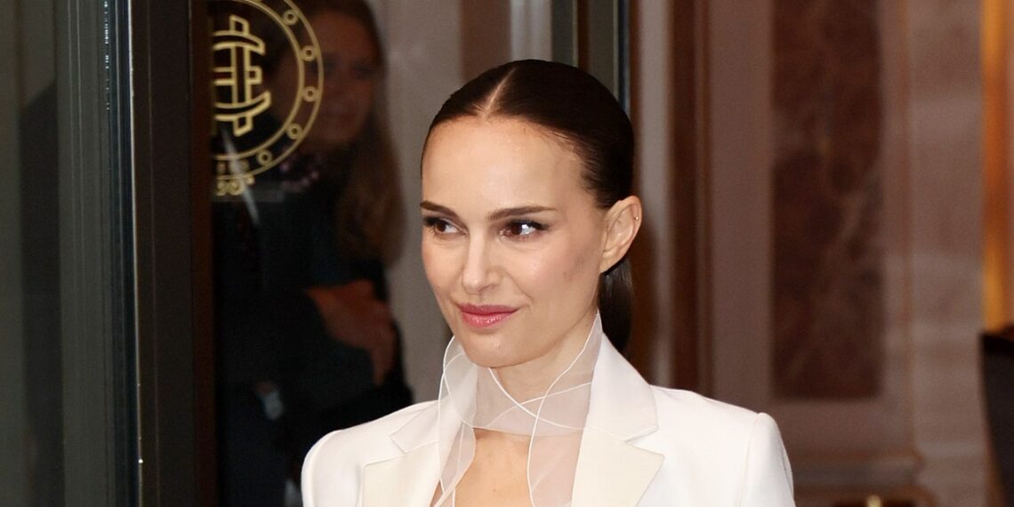 Natalie Portman Swaps Dad Shoes for a Gauzy Gown