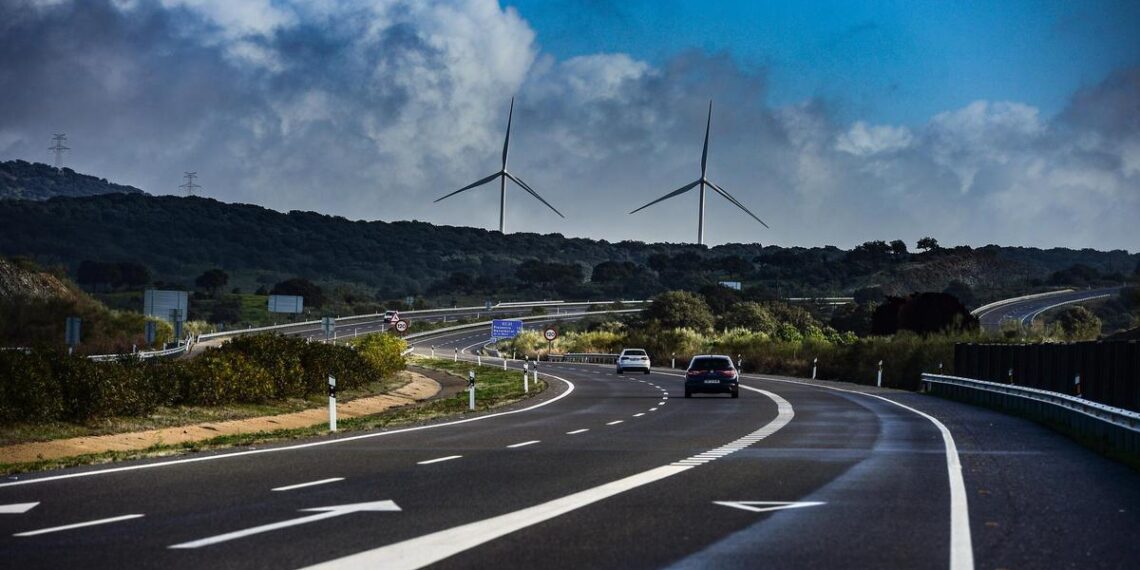 Autovía Ex-A1 a su paso por Plasencia.